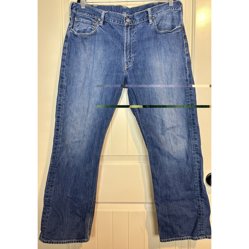 Polo Ralph Lauren Mens 38 x 30 Straight 15941 Blue Cotton Denim Jeans